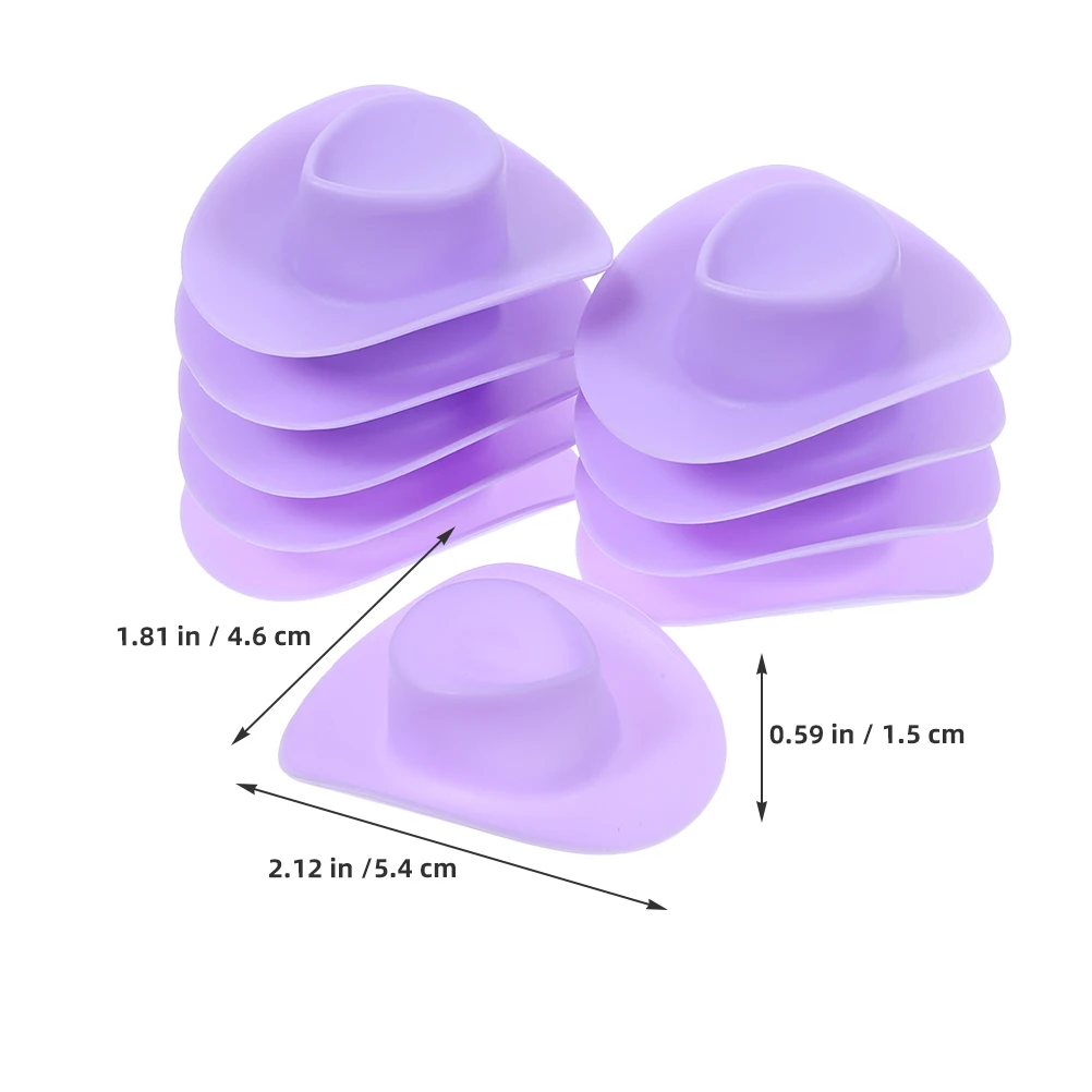 50 قطعة قبعات رعاة البقر الصغيرة للحرف اليدوية قبعة مصغرة غربية أنيقة الديكور DIY بها بنفسك نشاط الوالدين والطفل فكرة هدية فريدة من نوعها