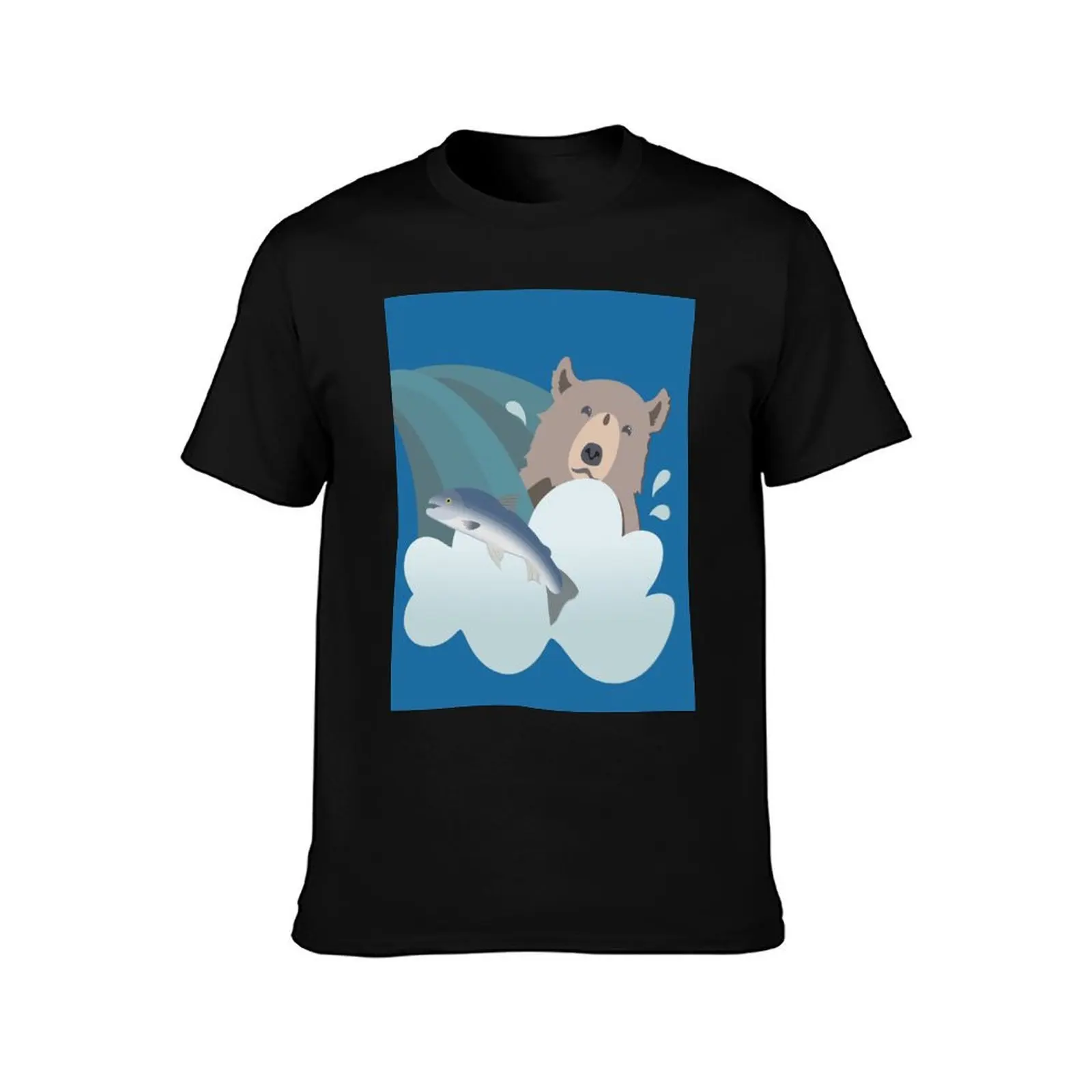 Shower Bear T-Shirt Plus Size Lightweight Tee Shirt T-Shirt