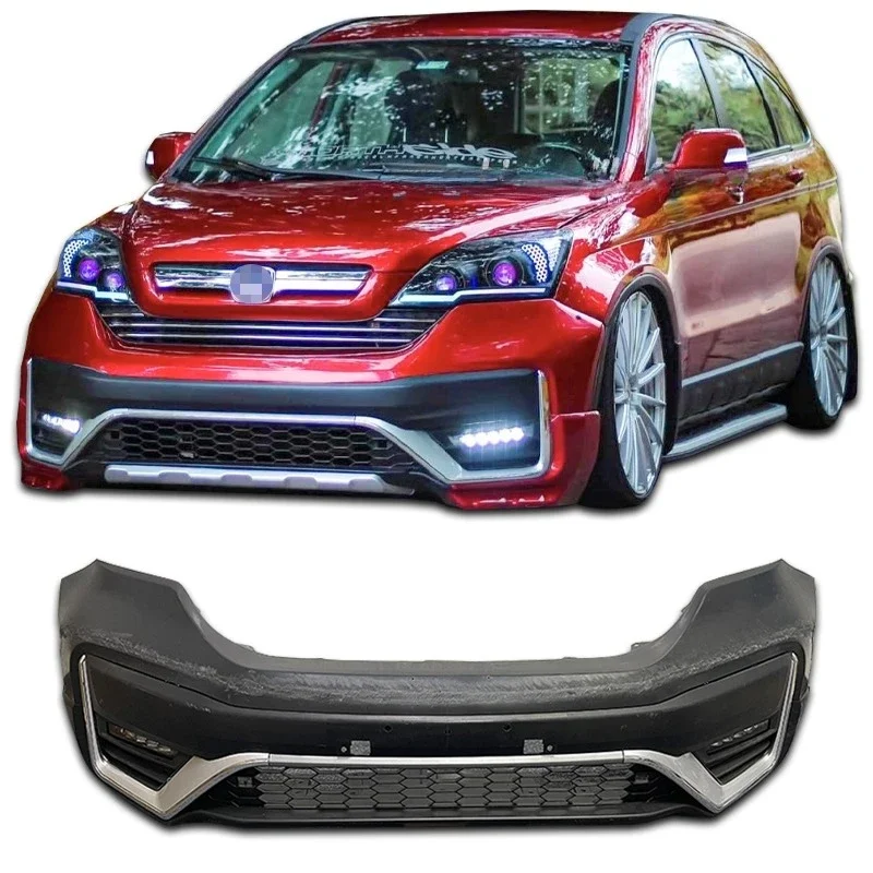For Upgrading New Front Bumper Grille CRV Body Kit Bumper Spoiler Diffuser 3