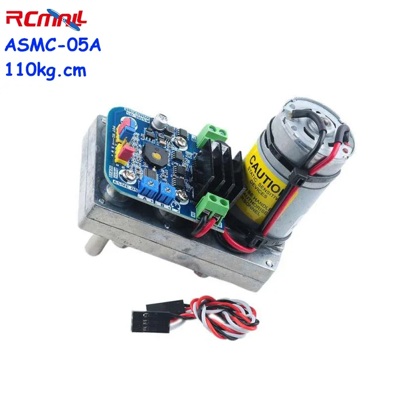 ASMC-05A 12V~24V 110kg.cm High Torque Robot Servo Motor Large Robotic Manipulator ASMC-04A Upgraded for RC Car Quadcopter Boat