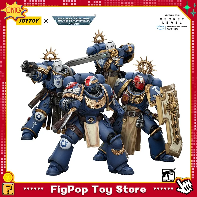 

[В НАЛИЧИИ] JOY TOY Warhammer 40K 1/18 Ultramarines Titus Metaurus Space Marine 2, светящаяся фигурка, коллекционное издание