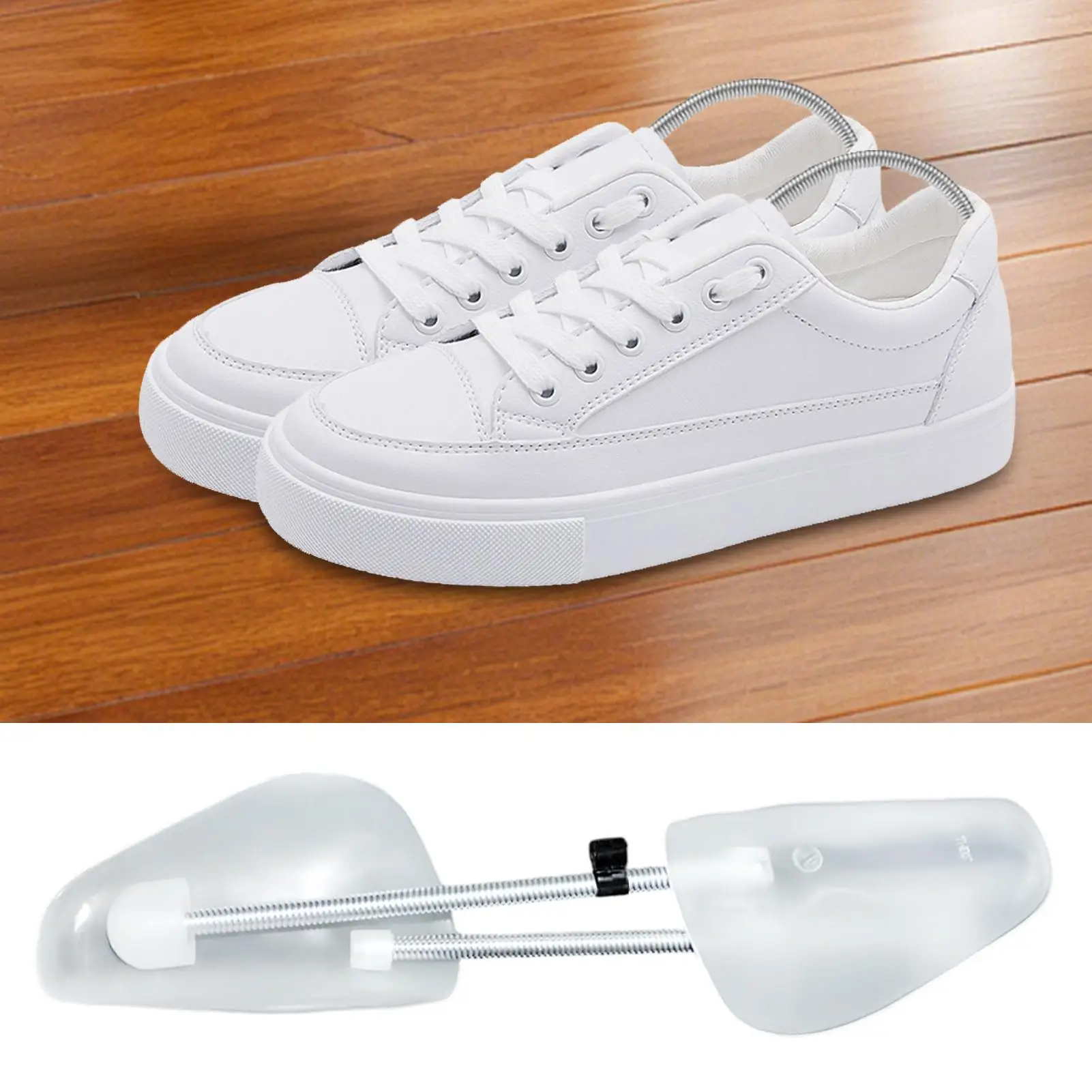 1Pair Spring-loaded qualitative shoe stretcher Anti-deformation Inner support Shoes expander Shaping Anti Wrinkle for Women Men