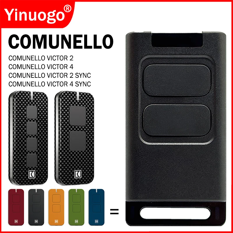 

For COMUNELLO VICTOR 2 4 SYNC RAM300 Garage Door / Gate Remote Control 433.92MHz Rolling Code VICTOR2 VICTOR4 Hand Transmitter