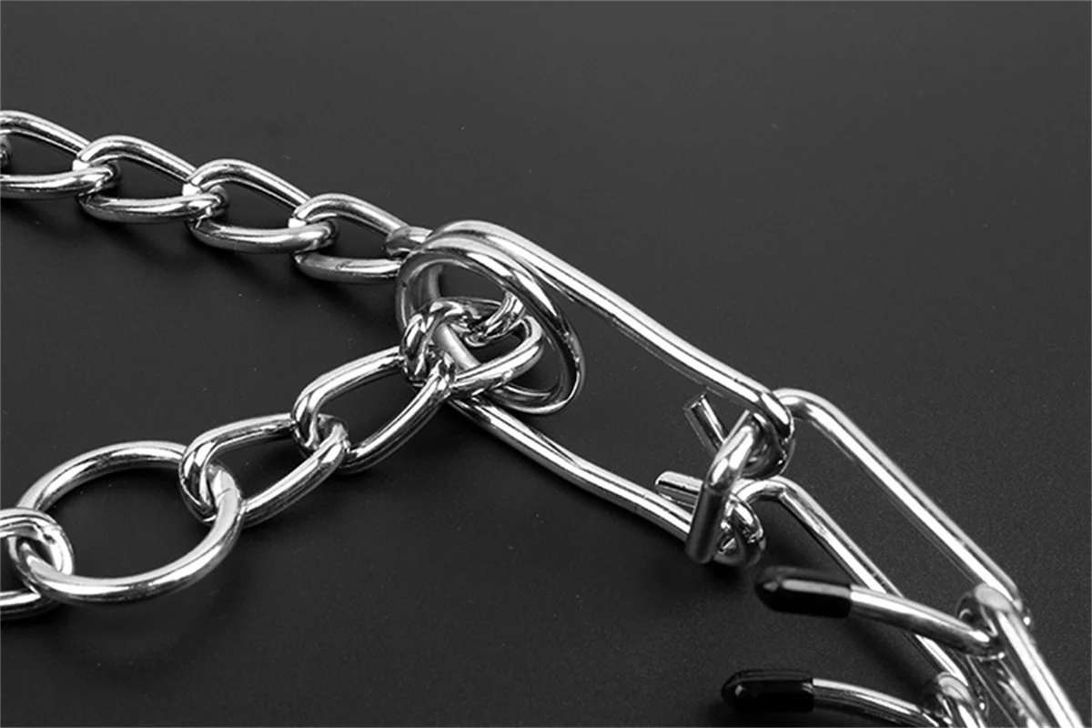 Effektives Pinch-Hunde-Trainingshalsband mit bequemen Gummispitzen, sicheres, verstellbares, abnehmbares Halsband für Haustiere – Detail 7