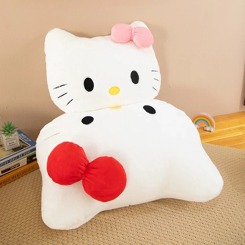 MINISO Sanrio's KT Plush Toy Pillow Doll Bed Ornaments Sofa Decoration To Accompany Children To Sleep Children's Birthday Gifts