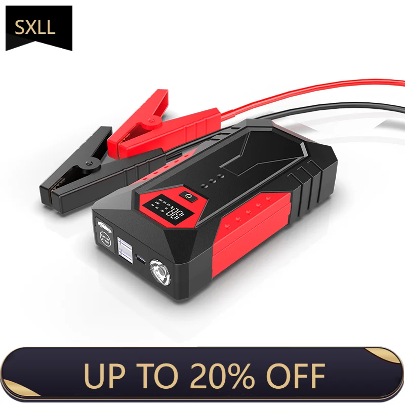 

SXLL Portable Car Starter Emergency Kit for Car Car Emergency Jump Starter and Tire Compressor Ultra Capacitor Jump Starter M43