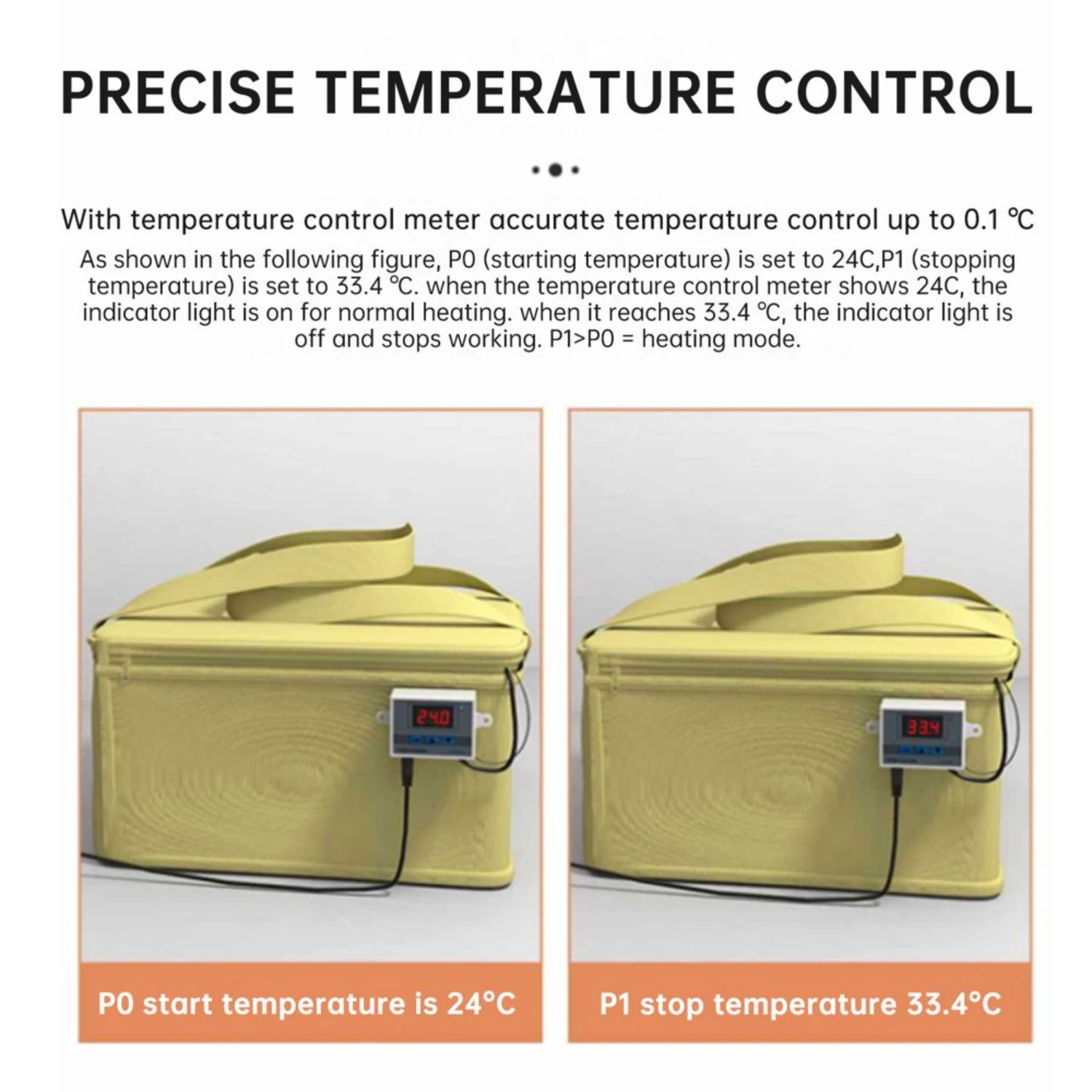 Caixa de aquecimento para impermeabilização de pão com controle de temperatura - ideal para assar e fermentação de pão, iogurte, natto e sabonete artesanal