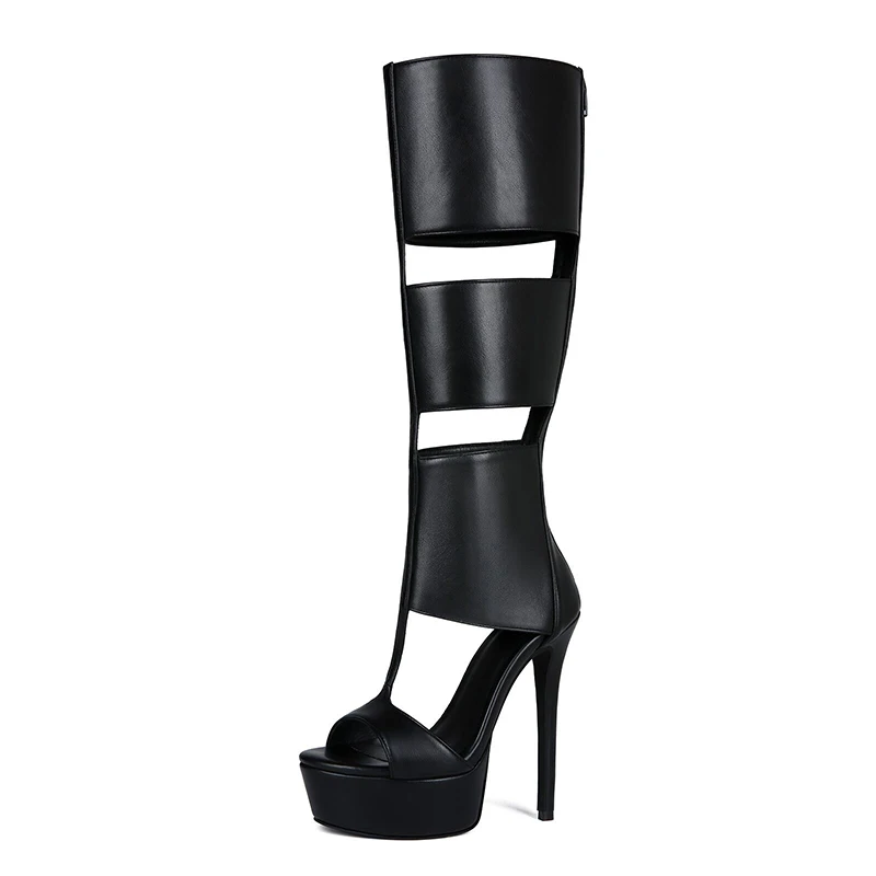 Summer sexy high heel platform women sandal belt peep toe night party sandal - Image 3