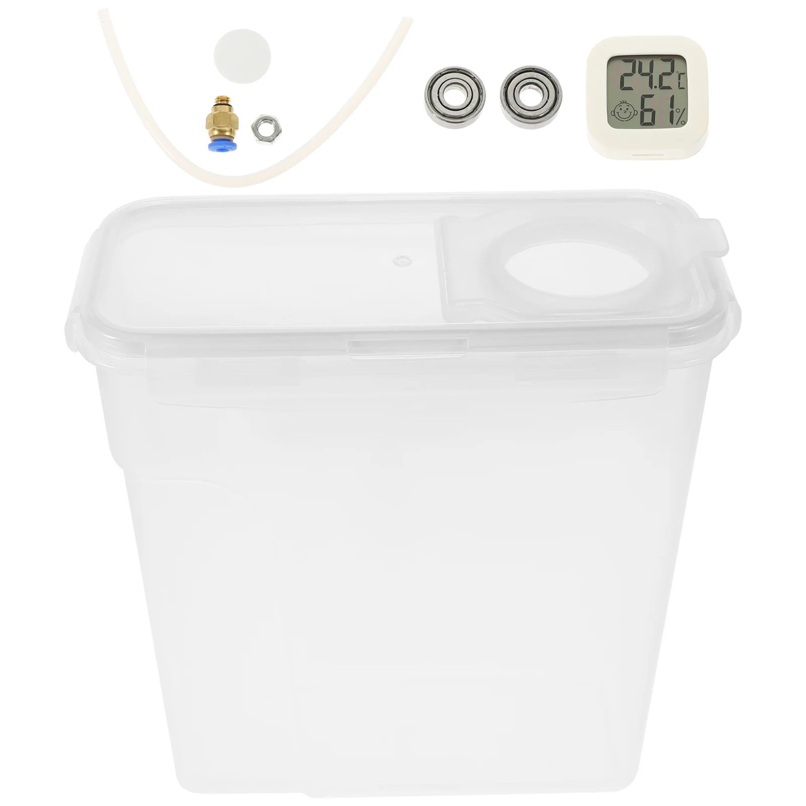 1 set 1 Set 4L Filament Dryer Box For 3D Printer Temperature Humidity Monitor Storage Container 0.5 1Kg Spool Holder Dry Box For