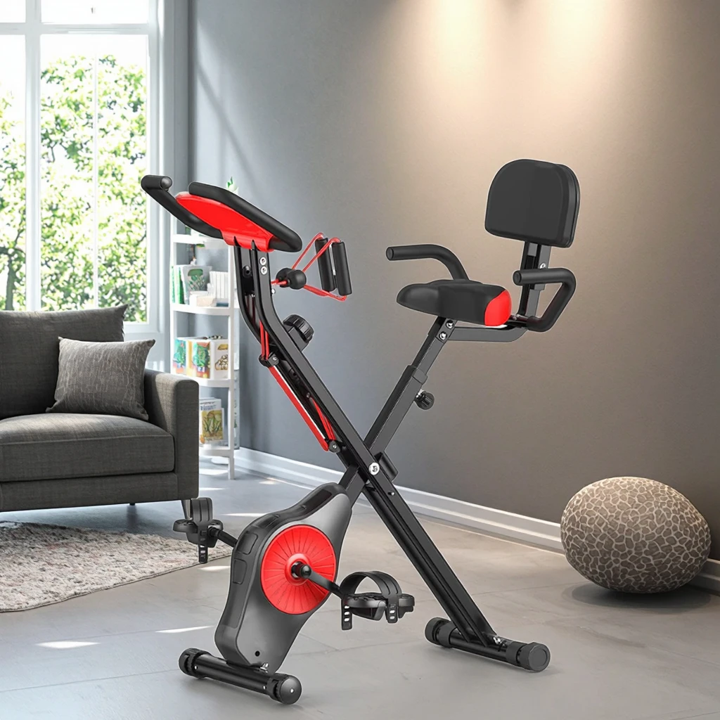 Rower treningowy do ćwiczeń w pomieszczeniach, fitness, rower kabinowy, kulturystyka, napęd pasowy, składany rower do ćwiczeń na siłowni.