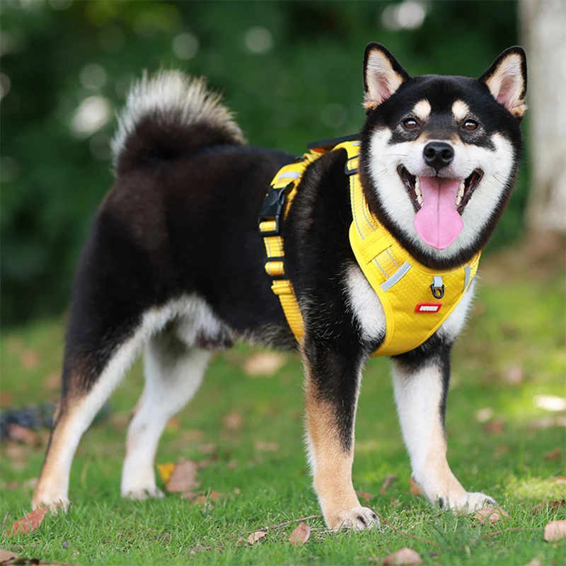 No Pull Large Dog Harness Adjustable Medium Dog Harnesses Reflective Summer Big Dogs Vest Husky Golden Retriever Pet Accessories