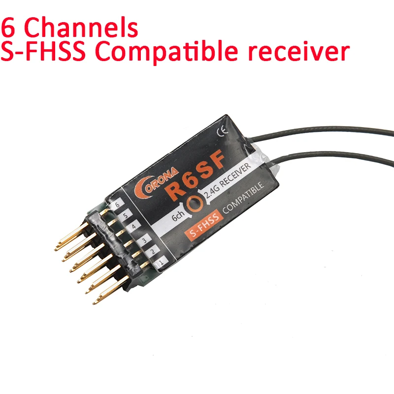 Récepteur Corona R4SF R6SF R8SF C4SF S-FHSS/FHSS compatible avec les radios FUTABA S-FHSS T6 14SG T8J