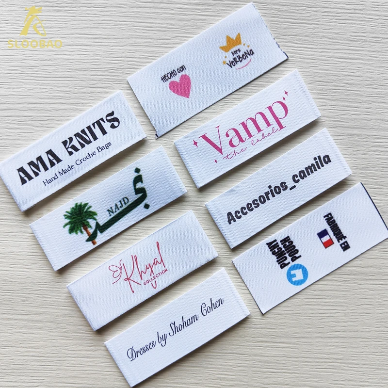 

Этикетка для одежды на заказ, персонализированная марка, органический отбеливатель, хлопковая лента, этикетка с логотипом, персонализированные ленточные этикетки, швейные аксессуары