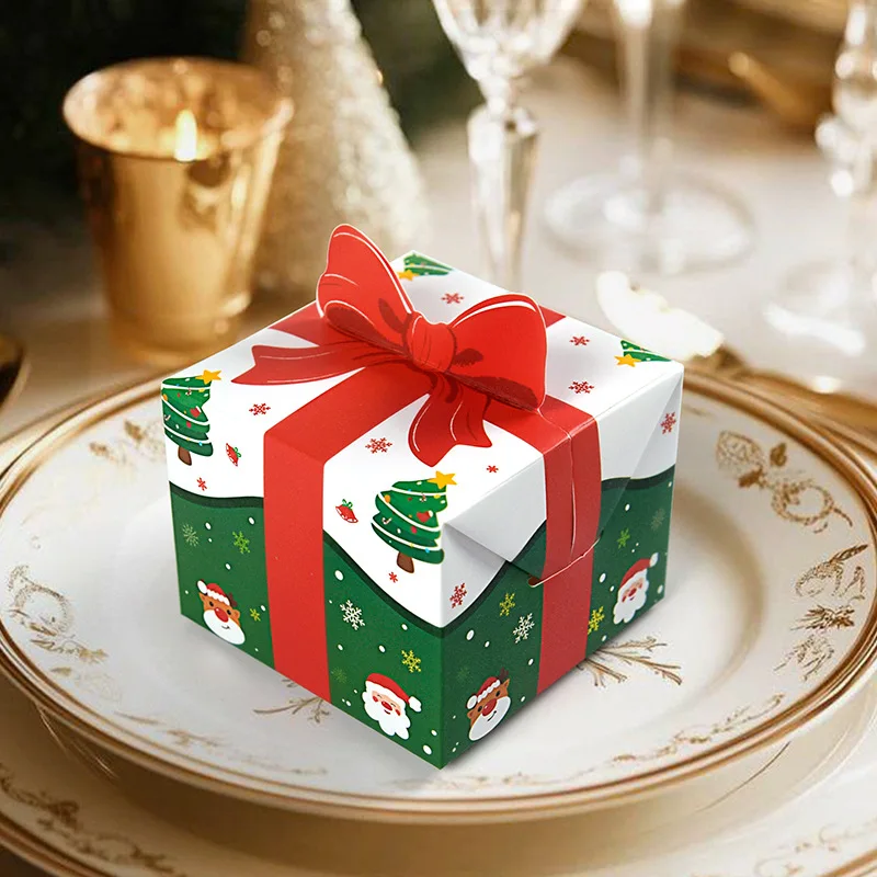 10/30/50PCS 2024 Nouveau Noël Nouveau Coffret Cadeau De Réveillon De Noël Personnalisé Cadeau De Noël Cadeau De Fête Pliable Coffrets Cadeaux
