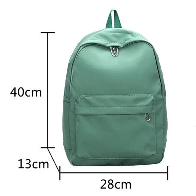 High Quality New Waterproof Nylon Women Backpack Female Travel Bag Backpacks Schoolbag for Teenage Girls Solid Color Bookbag