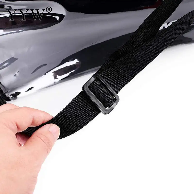 Unisex Large Capacity Transparent PVC Traveling Handbag Portable Waterproof Makeup Storage Bag Shoulder Women Toiletry Tote Bag