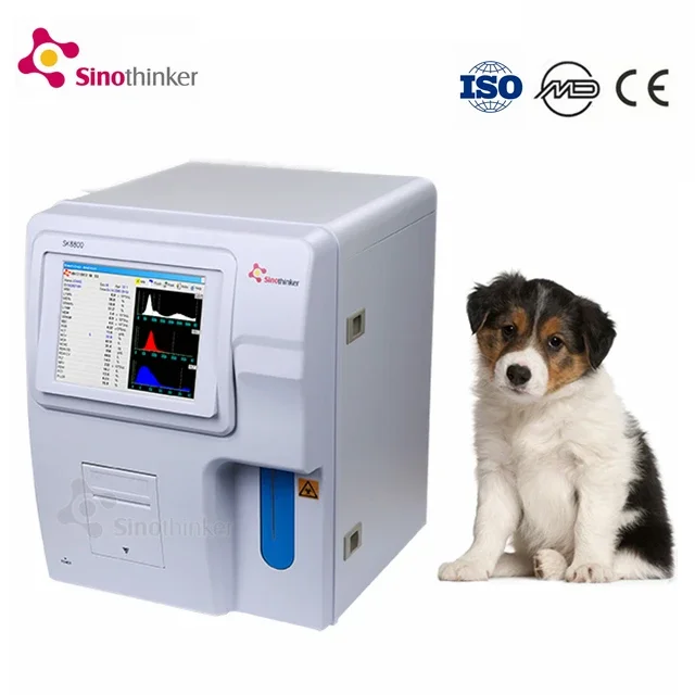 high quality low cost pet clinic dog cat veterinary full auto hematology analyzer animal cbc machine vet blood analyzer