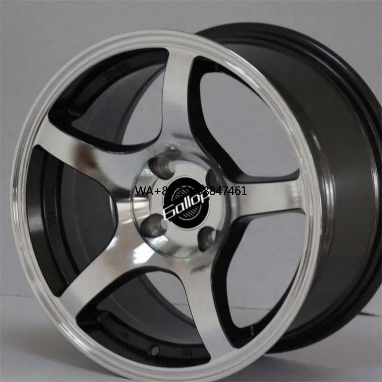 

Gallop 15 Inch ET 15~25 High Quality Aftermarket Passenger Car Wheels Aluminium Alloy with PCD 4/5x100/114.3 CB 56.6~73.1mm