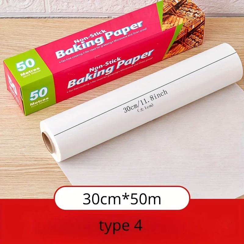 1pc Food Grade Silicone Oil Paper Baking Home Packaging Paper, Heat-resistant Kitchen Oven, Oil Proof Paper, Meat Baking