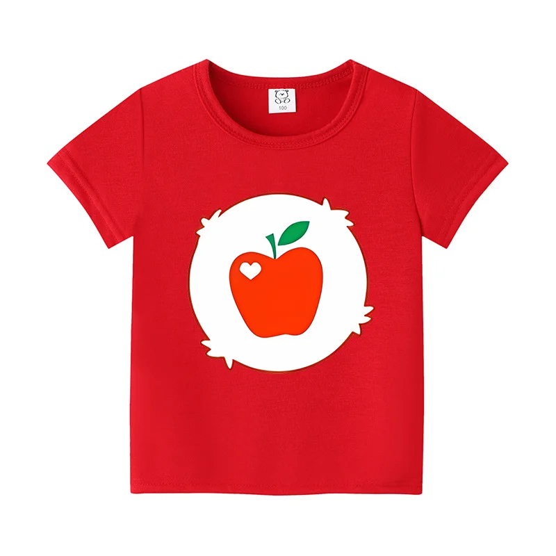 Rainbow Bears T-shirt Cute Cartoon Anime Boys Girls Clothes Cotton Short Sleeve Sportwear Kawaii Toddler Round Neck Summer Tops