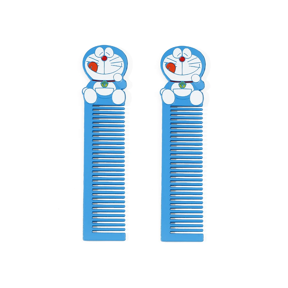 Anime Doraemon Comb Hair Brush Cartoon Beauty Styling Tool Metal Makeup Comb Hair for Women Spa Charm Accessories Toy Gift