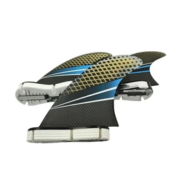 Carbon Fiber Surfboard Fins G5/G7 Tri Fins UPSURF FCS 2 Flowing Fins Surf Fins Stabilizer Double Tabs 2 L Surfing Fin