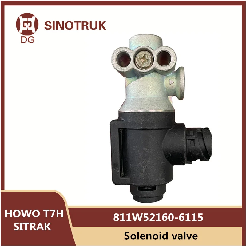 811W52160-6115 Solenoid valve For SINOTRUK HOWO T7H SITRAK Differential Lock Power Take-off Exhaust Brake Truck Parts