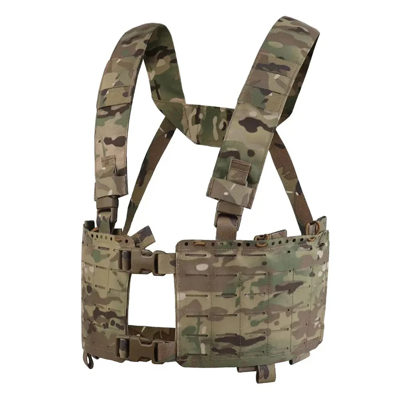 

Alpha Tactical Chest Rig MOLLE System Modular Quick Release Vest fit Airsoft Magazine Pouch Outdoor Hunting Waist Bag