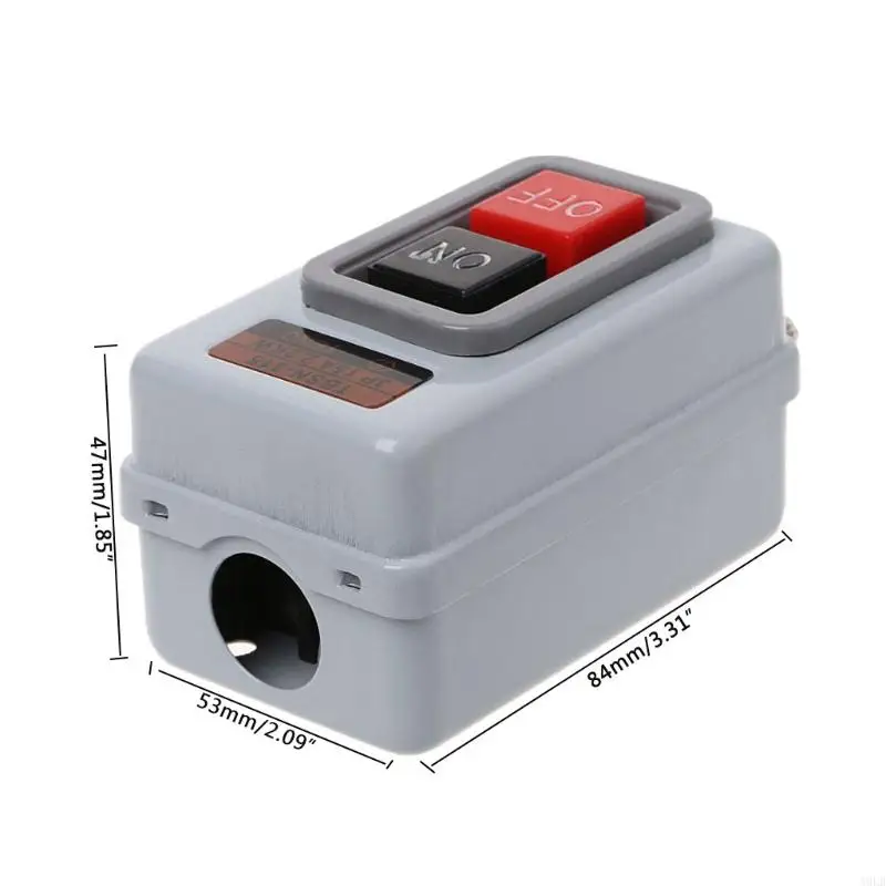 A9LB TBSN-315 380V 15A 2.2KW ON/OFF 3 Phase Self-Locking Power Push Button