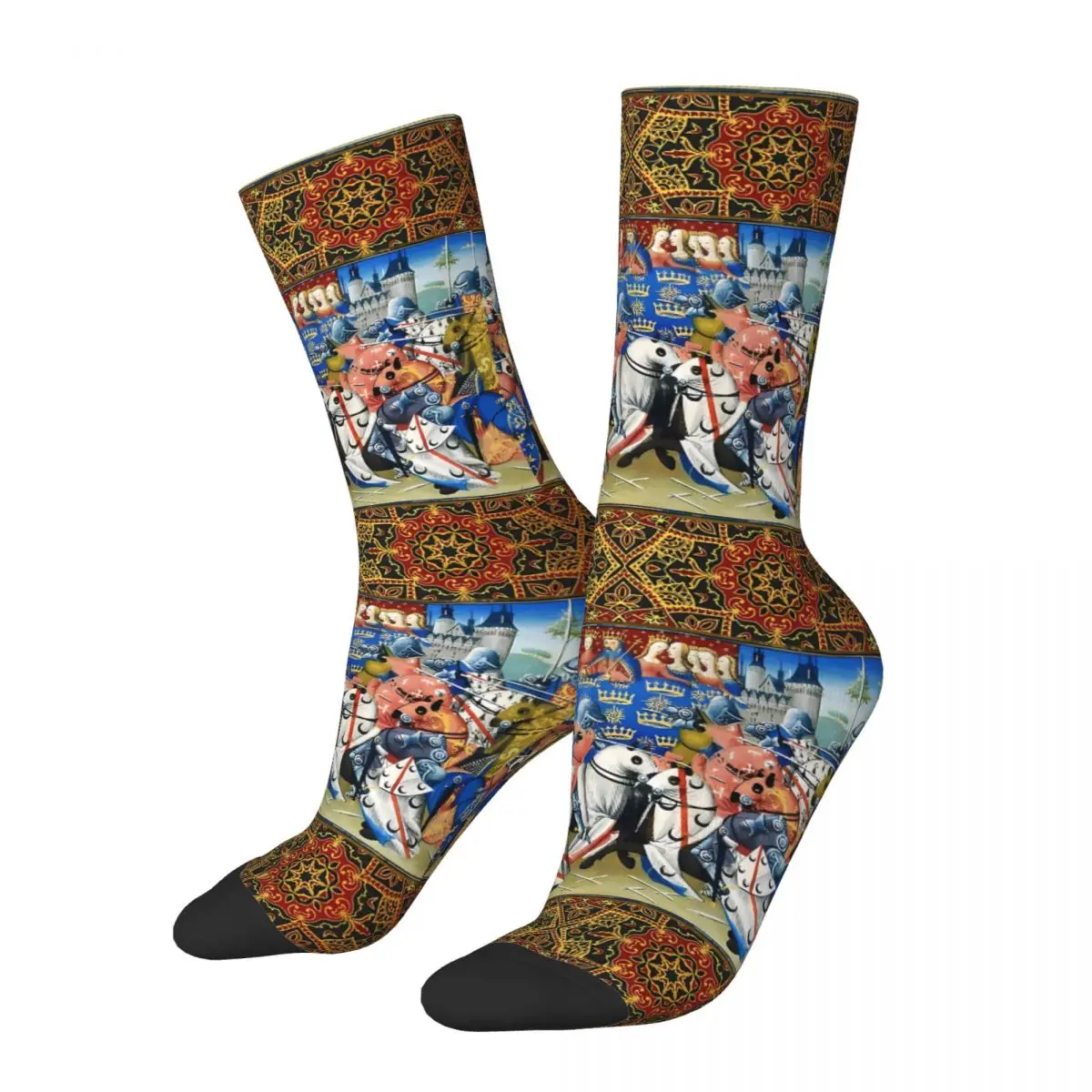 GALAHAD COMBATTING IN THE TOURNAMENT Sock Printed Man Polyester