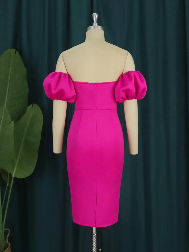 Sukienki damskie seksowne obcisłe na imprezę z odkrytymi ramionami, falbankami, kwiatami, na specjalne okazje, eleganckie, podkreślające biodra, sukienki afrykańskie Vestidos