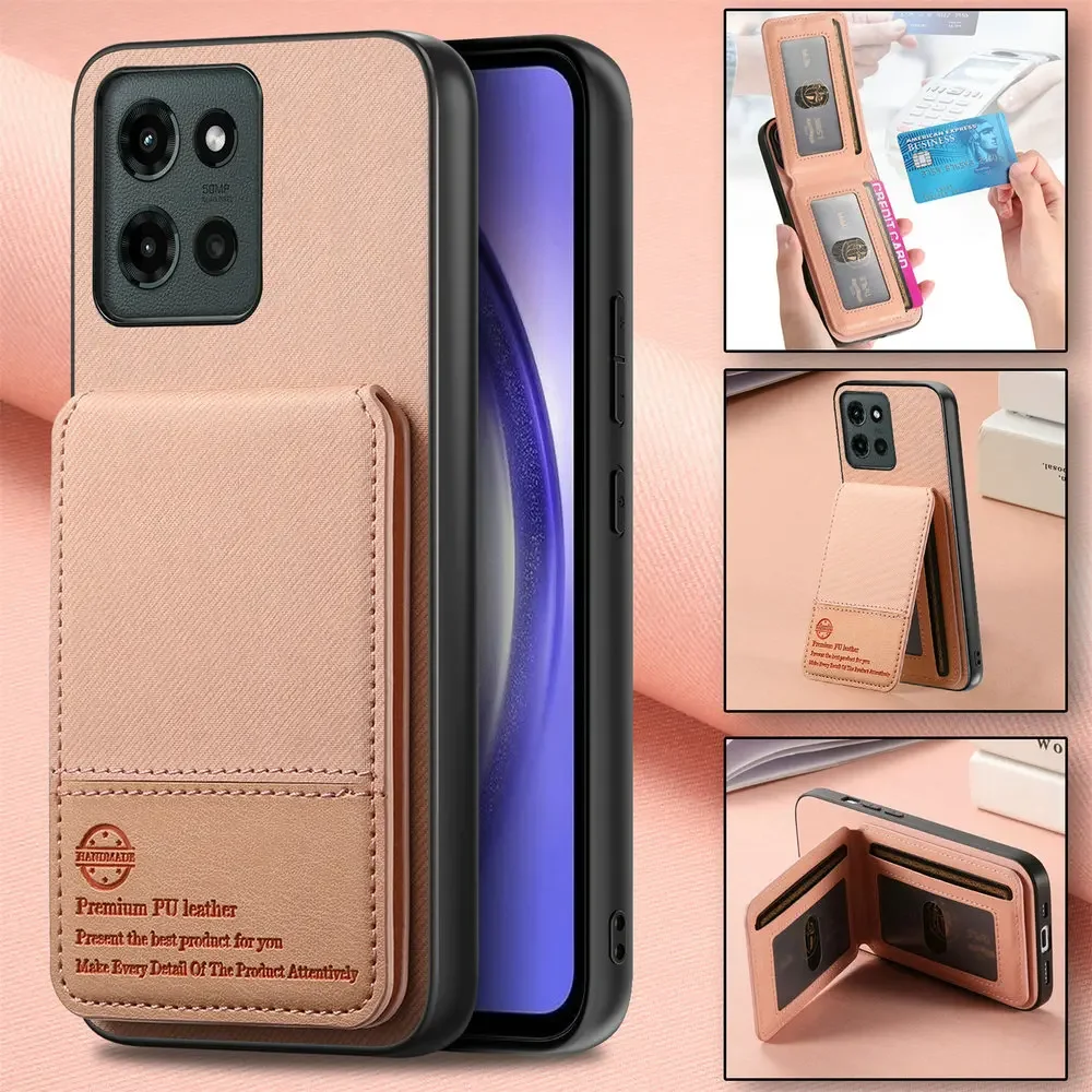 

Pop RFID Card Capa For Motorola Moto Edge 60 Fusion 60s Edge50 Fusion 40 Neo Luxury Case Leather Back Cover Edge60 50 Fusion 40N