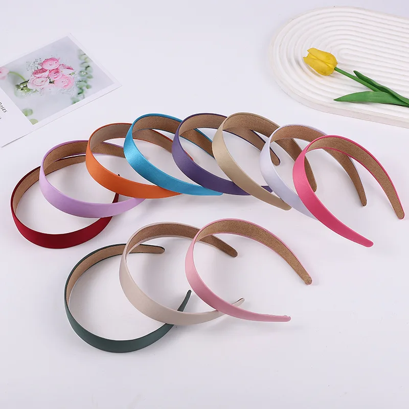 New Solid Stain Headband Smooth Non-slip Wide Hair Hoops Elegant Candy Color Simple Women Hairbands Hair Accessories