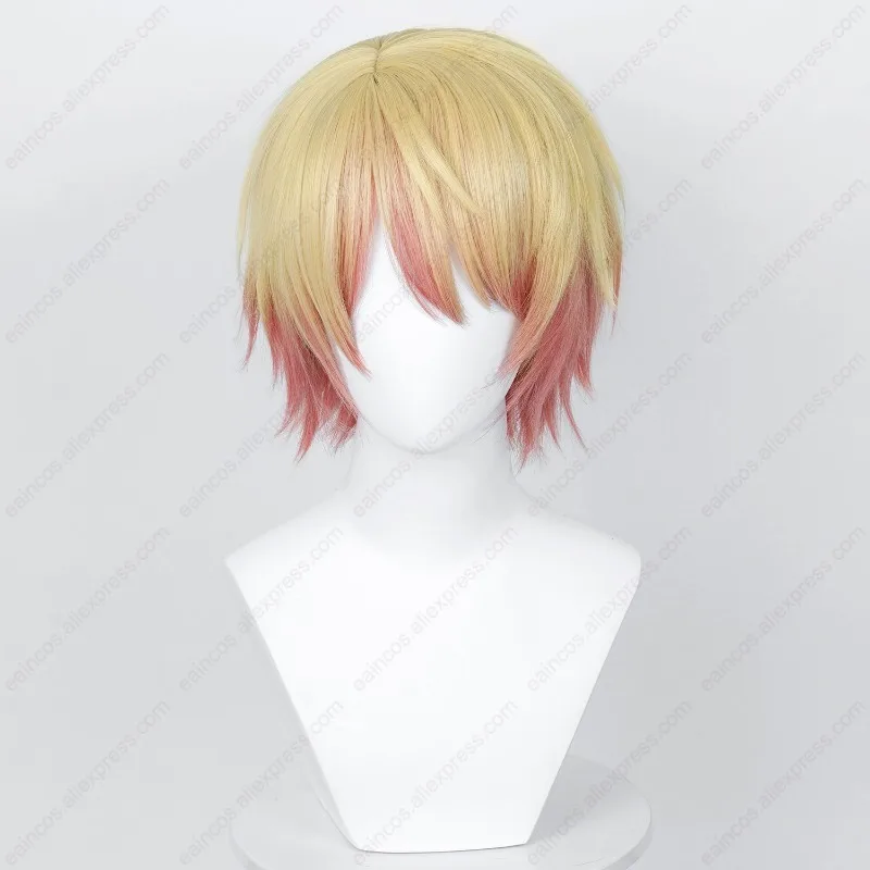 Anime Tenma Tsukasa Cosplay Perruque, Perruques Courtes, Degré de Chaleur, Cheveux Synthétiques, Halloween, 30cm