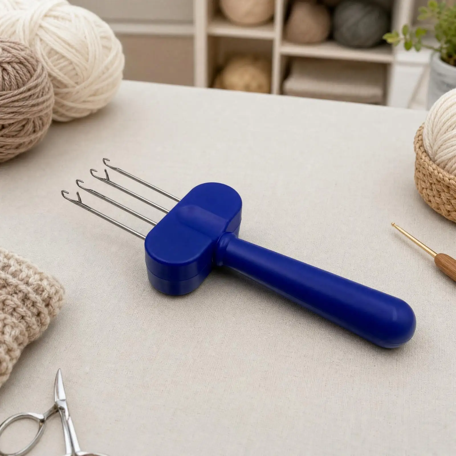 Portable Yarn Knitting Device for Cord Knitting Hand Tool ABS Compact Knitter for Sewing Craft Supplies Knitting Machine Home