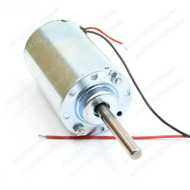 DC12V3600 turn double ball bearing silent large torque permanent magnet DC brushed motor round shaft 8MM large motor