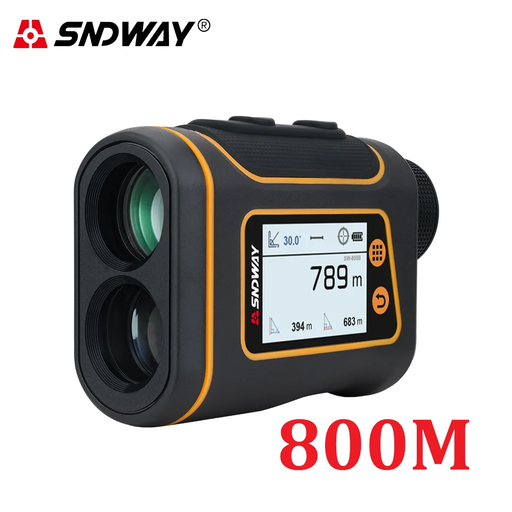 SNDWAY Telescope Laser Range Finder for Hunting Golf Sports 800M/1000M/1500M Monocular Rangefinder Laser Distance Meter Tools