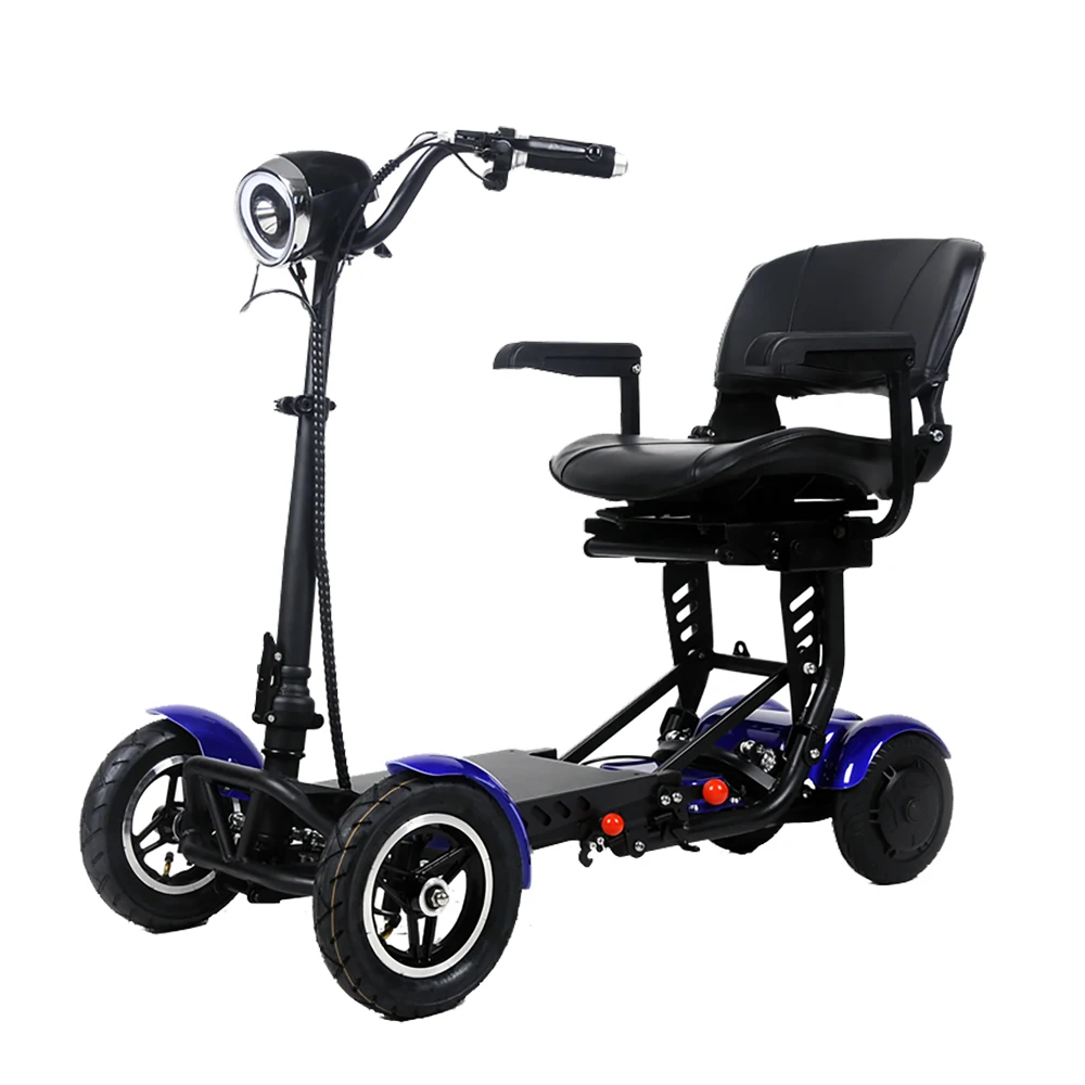 Travel 4 Wheels escooter Elderly Electric Scooter Disabled Handicapped Folding Scooter For Seniors