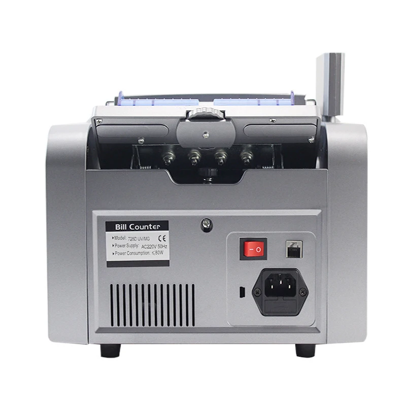 728D UV/3MG Multi-Currency Counterfeit Detector with 3 Magnetic Heads External Display US Dollar Euro Pound Currency Counter