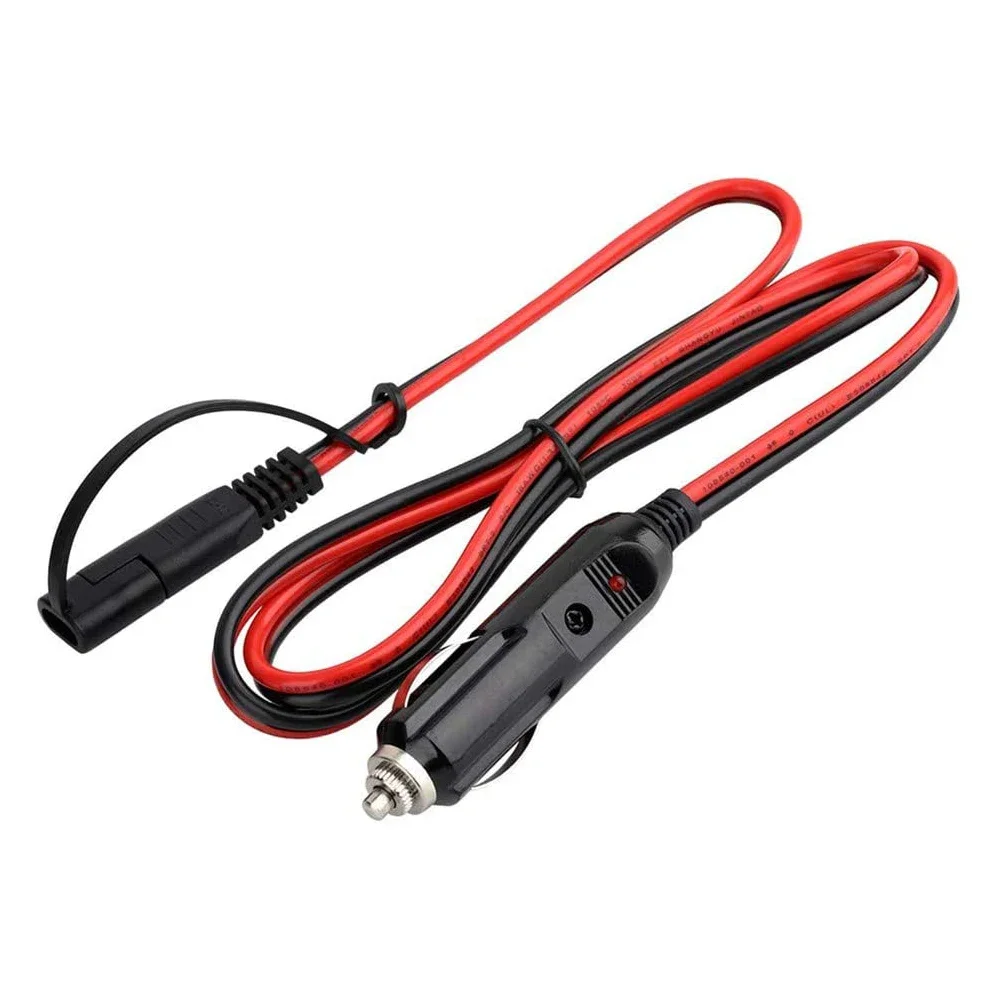 

150CM 16AWG Car Cigarette Lighter Plug to SAE Quick Disconnect Adapter Extension Charging Cable Heavy Duty Power Supply Cord