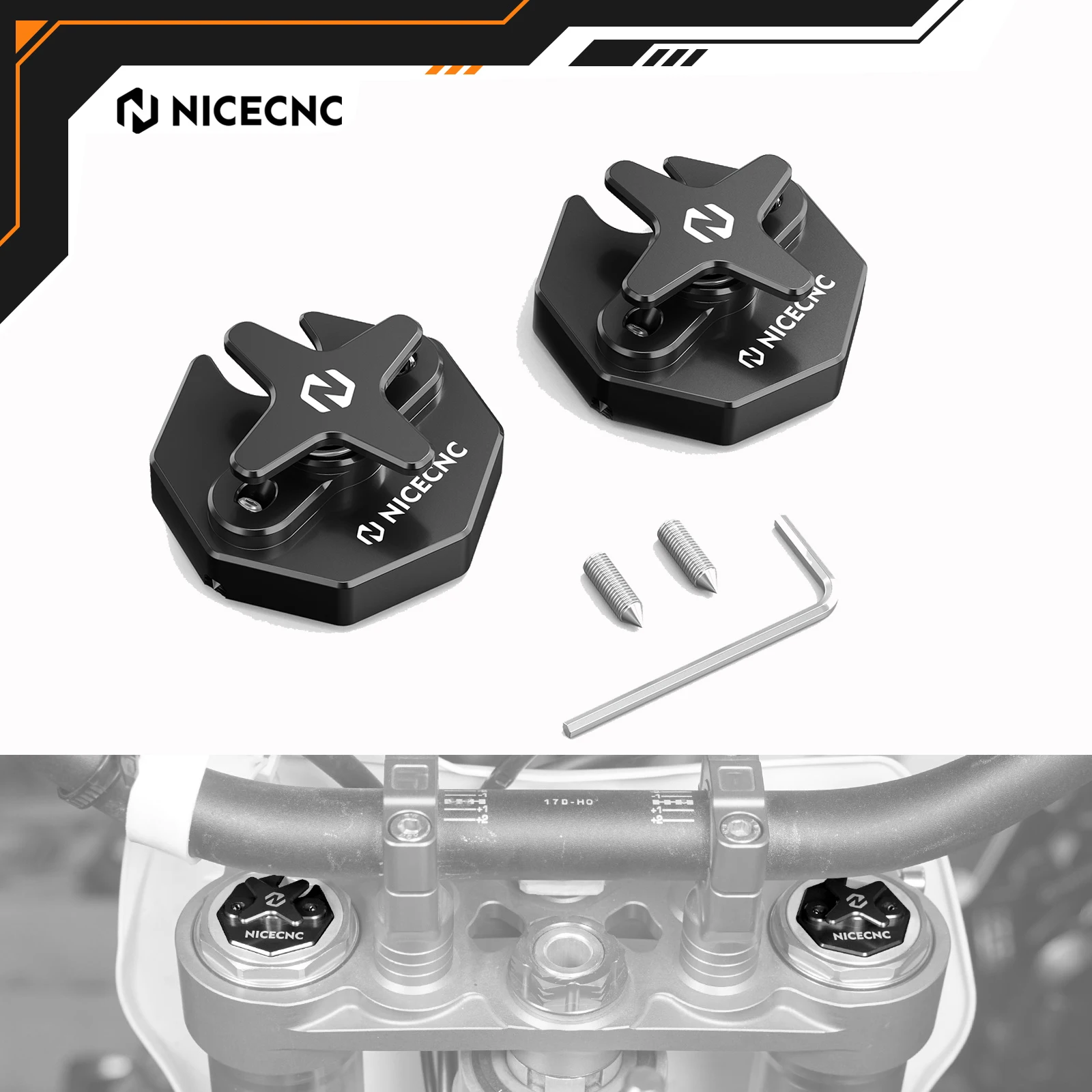 

NICECNC For Stark Varg EX MX 2024-2025 Left & Right Forks Compression Adjuster 6061Aluminum Electrical Motorbike Accessories