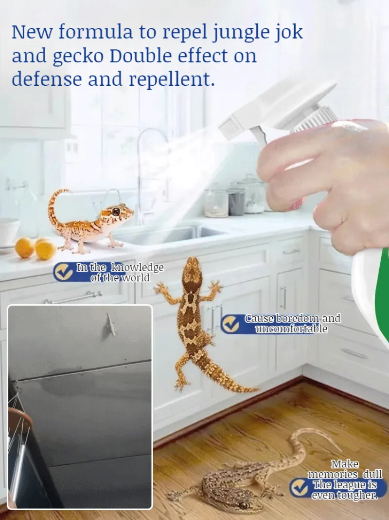 Strong gecko spray longterm effective repellent nemesis indoor outdoor household spray