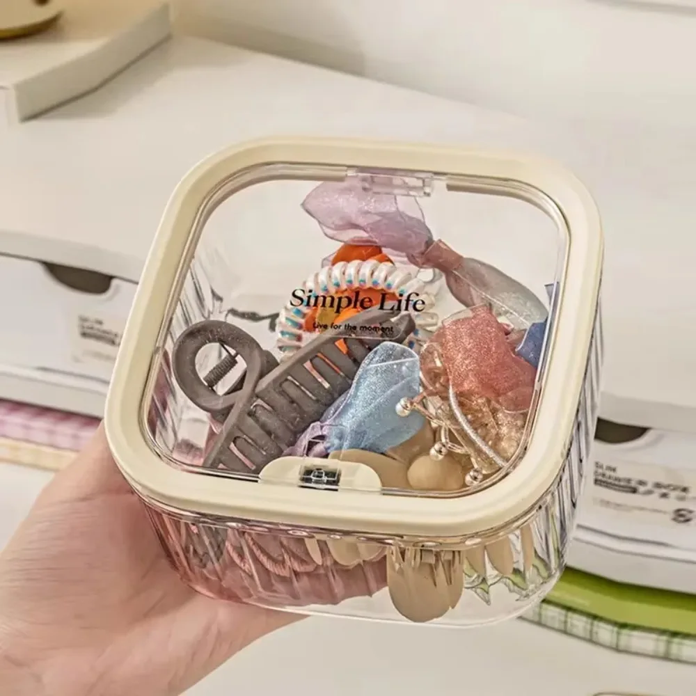 1-Piece Transparent Mini Desktop Storage Box, with Pop-Up Lid, Waterproof Multifunctional Storage Container, Laundry Detergent D image 6