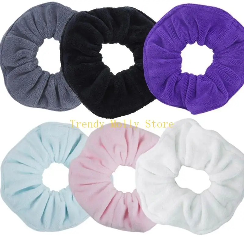 N5KB Handuk Rambut Scrunchies Pengering Rambut Scrunchies Microfiber Ikat Rambut Ekor Kuda