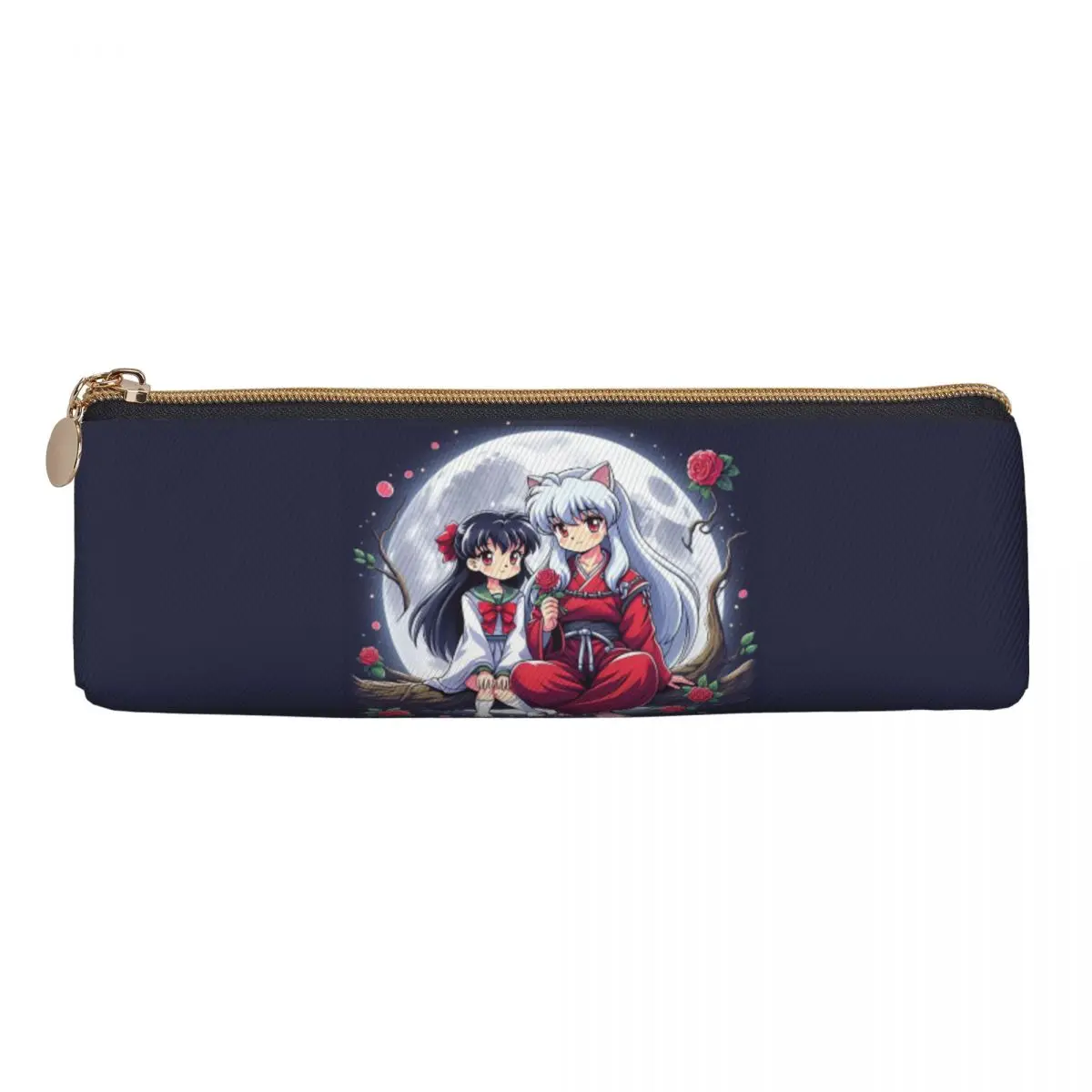 Estuche para lápices Manga Kimono Inuyasha Sesshomaru, estuche para lápices, almacenamiento, suministros de papelería, caja para bolígrafos de gran capacidad, bolsa para lápices, escuela