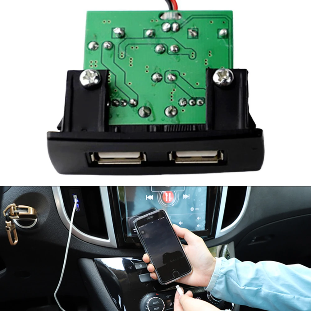 USB Charger Interface for Mercedes Vito 2016 2020 Car Charger with 2 4A USB Port ABS Material Suitable for Center Console