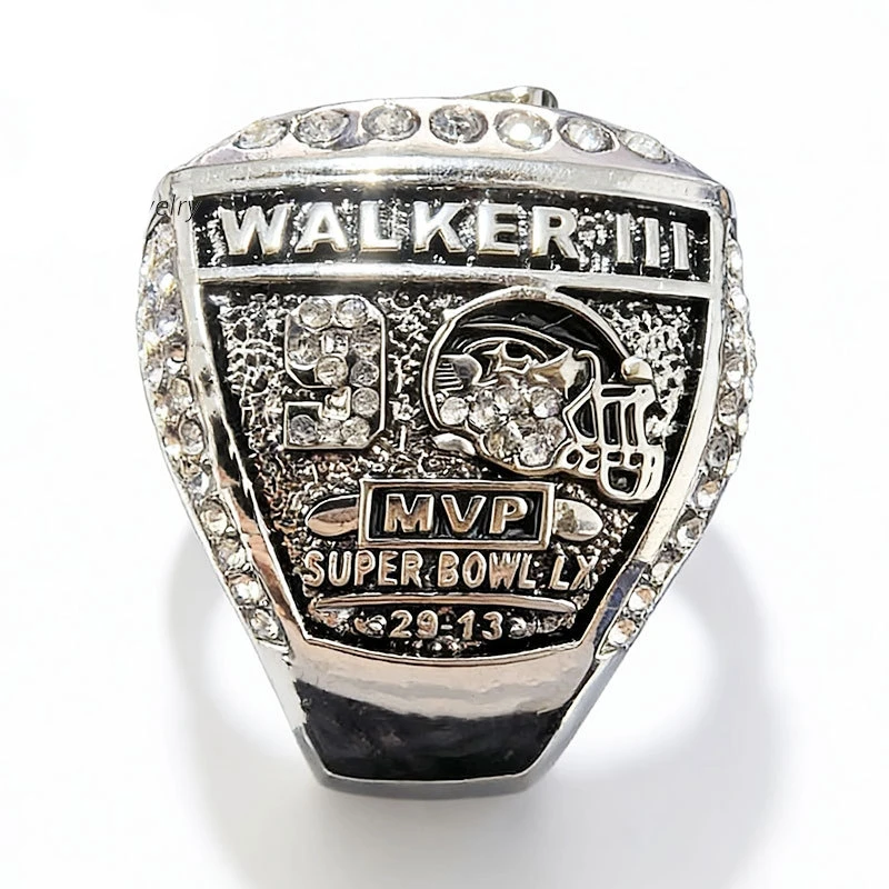 

1pc Commemorative Ring Stainless Steel Ring For Boyfriend Gift Champion Accessories For Rugby Fans Gift New 2026