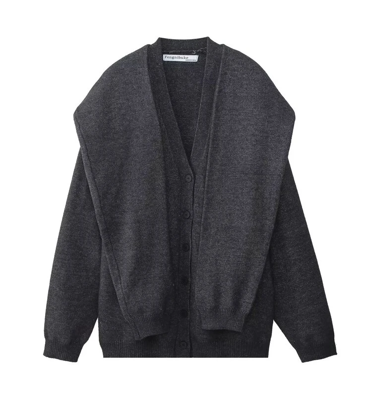 

Pure Wool Knitted Sweater Winter New Sle Women's Faion Versatile Knotted Decoration Top Coat Sweet Sle Long Sve or...