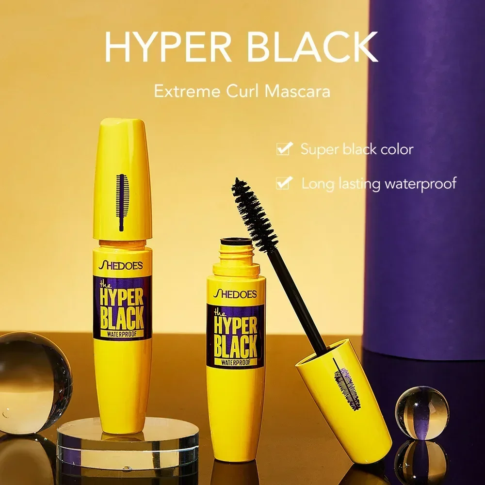 Nieuw Merk Wimper Mascara Make-Up Kit Langdurige Natuurlijke Waterdichte Zwarte Professionele Oog Mascara Cosmetische Make Up Sheglam