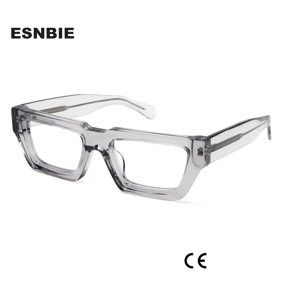 Trendy Thick Acetate Wide Glasses Frames Women Sexy Cat Eye Mens High Quality Oversized Frame Glasses For Men Oculos De Grau